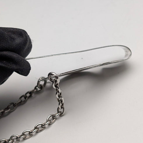 1903年 英国アンティーク 純銀製 シャトレーン メガネケース 80g Levi&Salaman