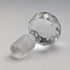 Antique American Art Nouveau Silver Overlay Glass Miniature Perfume Bottle