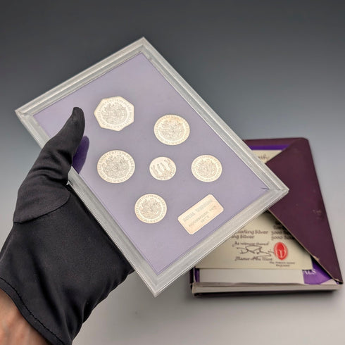 1973年 英国アン王女ご成婚記念 純銀コイン6枚セット 銀重量50g Ppbjoy Mint ltd