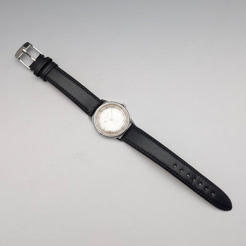 1960年代 英国ガラード 紳士用腕時計 ステンレスケース 17石機械式 ケース付 動作良好