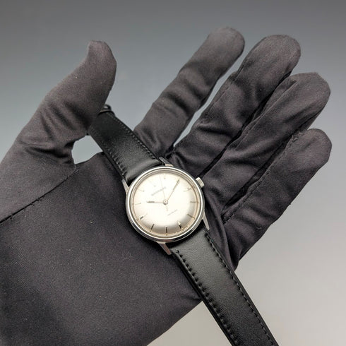 1960年代 英国ガラード 紳士用腕時計 ステンレスケース 17石機械式 ケース付 動作良好