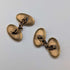 Vintage oval rolled gold cufflinks