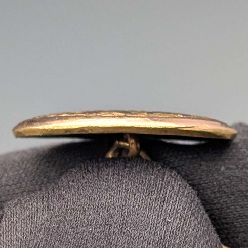 Vintage oval rolled gold cufflinks