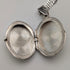 Vintage Sterling Silver Oval Locket Pendant with Sterling Silver Necklace, 5.4g Total