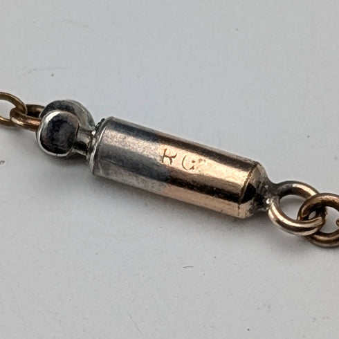 British Vintage 9ct Gold Heart Locket Pendant with RG Necklace