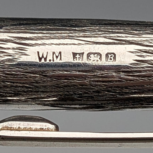 1976年英國威廉曼頓 (William Manton) 復古純銀原子筆,附筆盒