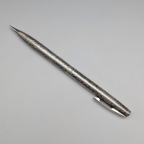 美國老式謝弗純銀自動鉛筆,附筆盒和說明書