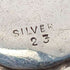 Vintage sterling silver butterfly wing pendant with sterling silver necklace ①
