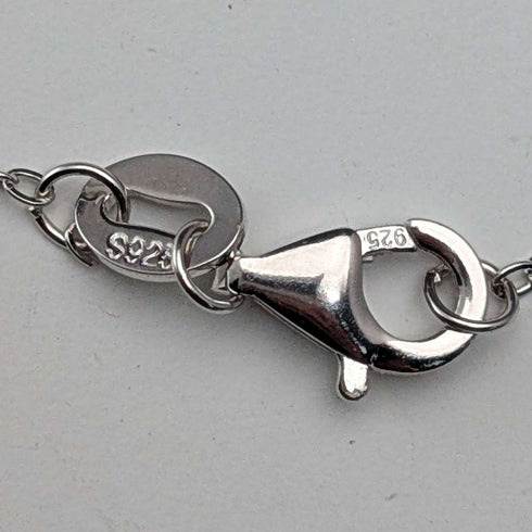 Vintage sterling silver butterfly wing pendant with sterling silver necklace ①