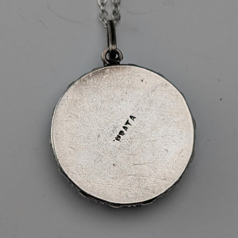 復古純銀蝴蝶翅膀吊墜搭配純銀項鍊(4)