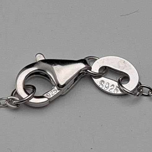 Vintage sterling silver butterfly wing pendant with sterling silver necklace (5)