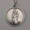 British Vintage Sterling Silver St. Christopher Medal Pendant with Sterling Silver Necklace, 10.3g Total