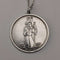 英國復古純銀聖克里斯多福獎章吊墜,搭配純銀項鍊,總重10.3克