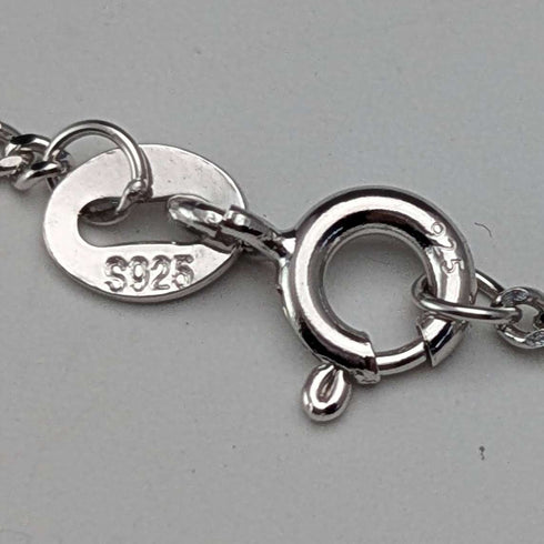 British Vintage Sterling Silver Lion Passant Pendant with Sterling Silver Necklace, 12.7g Total