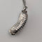 Vintage Peanut (Monkey Inside) Sterling Silver Pendant with Sterling Silver Necklace, 7.8g Total