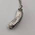 Vintage Peanut (Monkey Inside) Sterling Silver Pendant with Sterling Silver Necklace, 7.8g Total