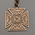 Antique British 9ct Rose Gold Double Albert Chain 9ct Gold Medal Fob, 22.4g Total