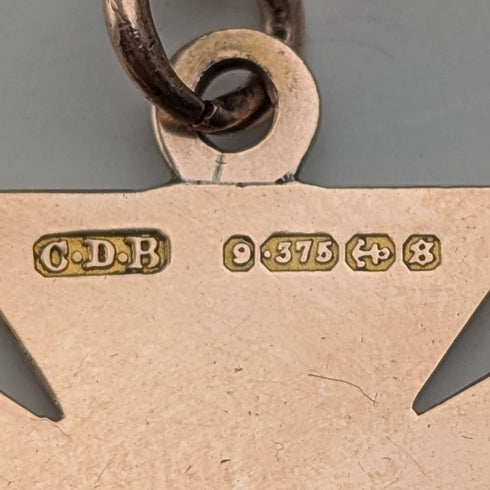 Antique British 9ct Rose Gold Double Albert Chain 9ct Gold Medal Fob, 22.4g Total