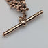 Antique British 9ct Rose Gold Double Albert Chain 9ct Gold Medal Fob, 22.4g Total