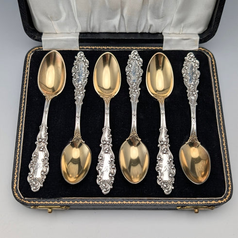 美國古董純銀茶匙,64克,戈勒姆(Gorham)品牌,帶盒