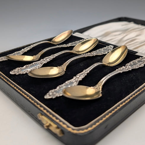 美國古董純銀茶匙,64克,戈勒姆(Gorham)品牌,帶盒