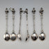 Dutch Vintage Musician Engraved 835 Sterling Silver Spoons (12 pieces, 181g total) in a Case