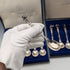 Dutch Vintage Musician Engraved 835 Sterling Silver Spoons (12 pieces, 181g total) in a Case