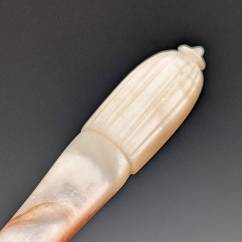 Antique British Mother-of-Pearl Tea Cutlery, 4 Pairs, John Harrison