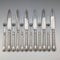 Circa 1867 British Antique Sterling Silver Handle Cutlery (6 Pairs) by Roberts & Belk