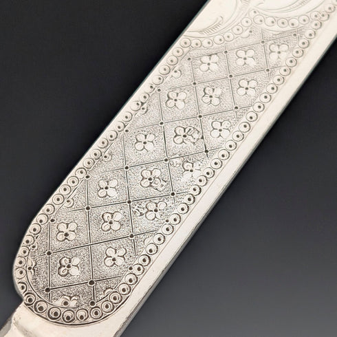 Circa 1867 British Antique Sterling Silver Handle Cutlery (6 Pairs) by Roberts & Belk