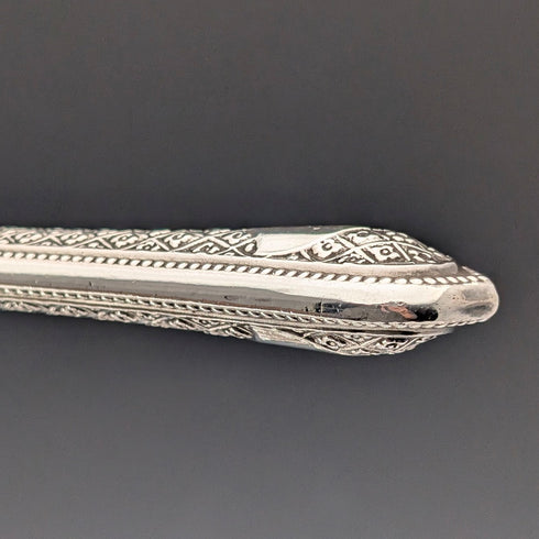 Circa 1867 British Antique Sterling Silver Handle Cutlery (6 Pairs) by Roberts & Belk