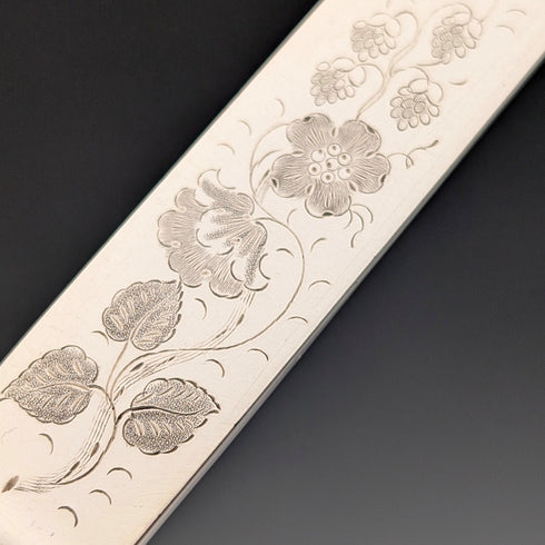 英國古董珍珠母貝甜點餐具,12對,木盒裝,John Nowill & Son 出品