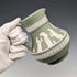 1975 Wedgwood Jasperware Cream Jug, Sage Green, England