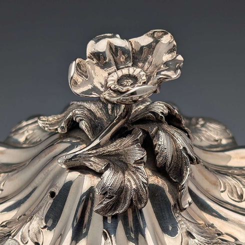 1857 British Antique Silver Plated Tea/Coffee Set, Elkington