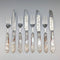 Antique British Mother-of-Pearl Tea Cutlery, 4 Pairs, John Harrison