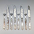 Antique British Mother-of-Pearl Tea Cutlery, 4 Pairs, John Harrison