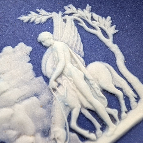 英國韋奇伍德復古碧玉撲克牌形小碟,一組4件,皇家藍