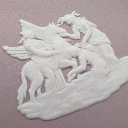 英國韋奇伍德復古碧玉器橢圓形碟,淡紫色