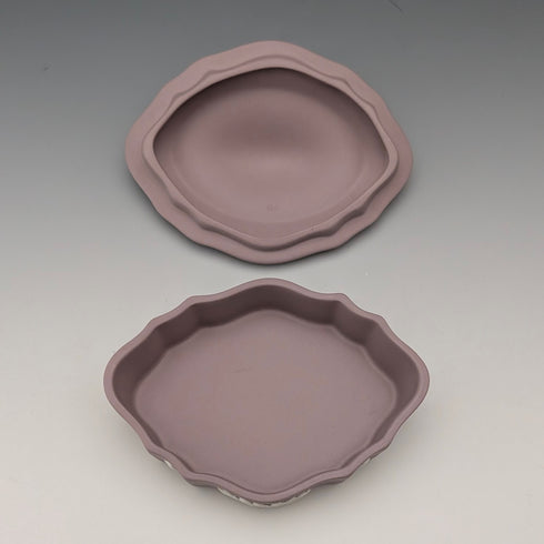 英國復古韋奇伍德碧玉器小盒子,淡紫色