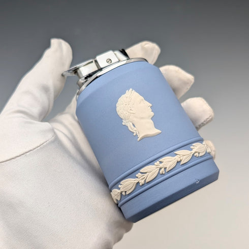 Vintage British Wedgwood Jasperware Ronson Gas Lighter