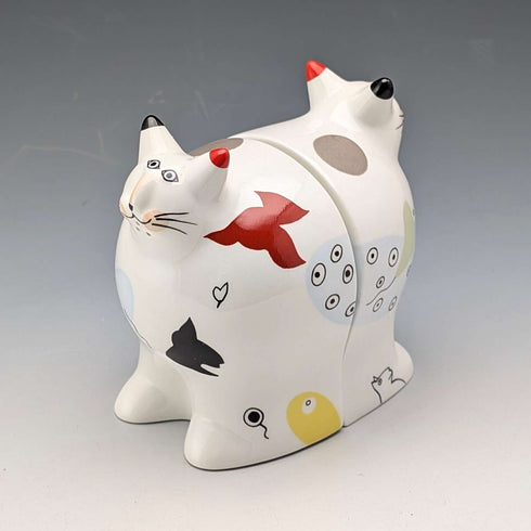 Villeroy & Boch 出品的復古法式動物園陶瓷貓形調味料架