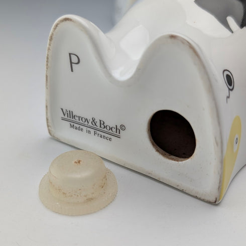 Vintage French Animal Park ceramic cat-shaped spice rack by Villeroy & Boch