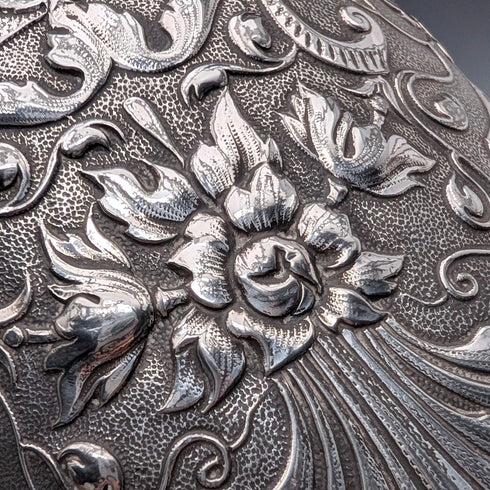 1892年英國詹姆斯迪克森父子公司製造的古董鍍銀餅乾桶