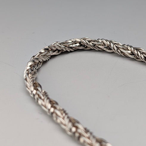 1974 Sterling Silver Long Twist Chain Necklace, 113cm, 62g, Georg Jensen