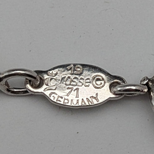 1974 Sterling Silver Long Twist Chain Necklace, 113cm, 62g, Georg Jensen