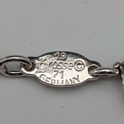 1974年喬治傑生 (Georg Jensen) 純銀長扭鏈項鍊,113厘米,62克
