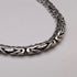Vintage sterling silver Byzantine chain necklace, 76cm, 35g