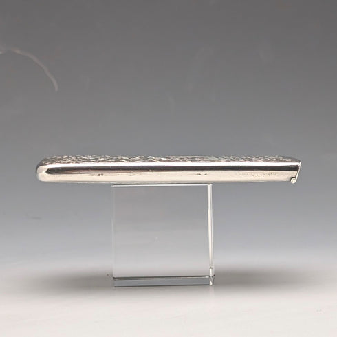 1897年英國古董純銀滑動卡片盒,重84克,HW King & Son出品