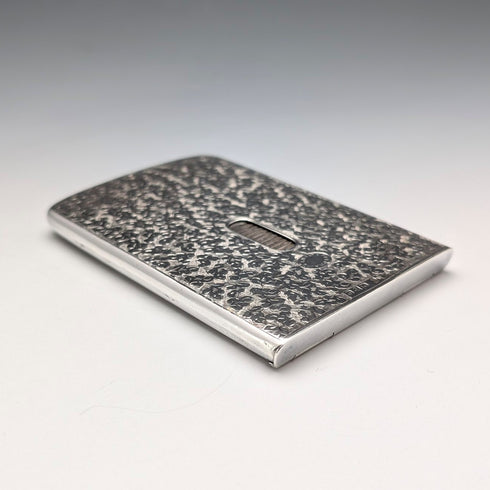 1897年英國古董純銀滑動卡片盒,重84克,HW King & Son出品