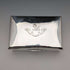 1913 British Antique Sterling Silver Cigarette Box with Wooden Interior, Walker & Hall